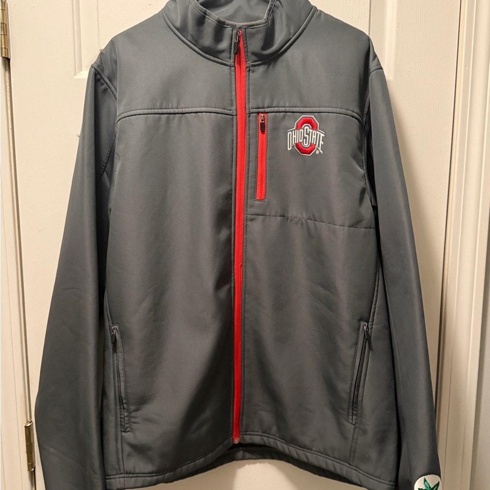 Ohio State Varsity Authentic Apparel Soft Shell Fleece Lined XL Zip Up Jacket